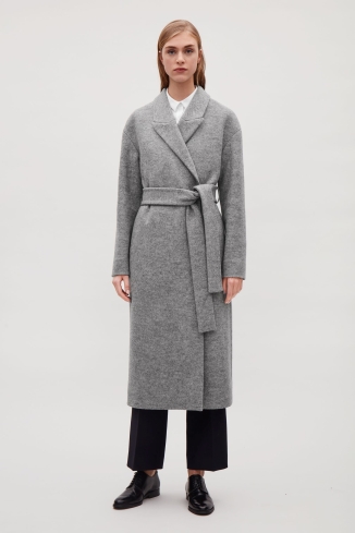 Belted wool coat, £225 (COS, 2018)